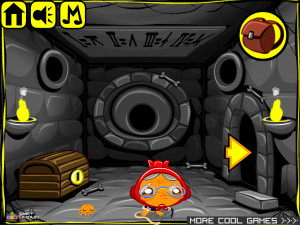 Игра Счастливая Обезьянка 257: Побег из Крепости (Monkey GO Happy Stage 257: Fortress Escape) — играть онлайн бесплатно (изображение №5)