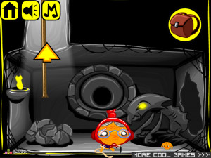 Игра Счастливая Обезьянка 257: Побег из Крепости (Monkey GO Happy Stage 257: Fortress Escape) — играть онлайн бесплатно (изображение №8)