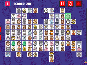 Игра Маджонг Криса: Коннект Животных (Kris Mahjong Animals) — играть онлайн бесплатно (изображение №2)