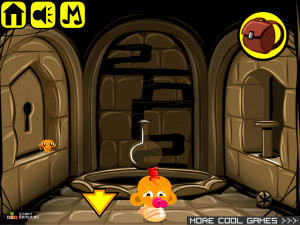 Игра Счастливая Обезьянка 260: Храм Золота (Monkey GO Happy Stage 260: Temple of Gold) — играть онлайн бесплатно (изображение №4)