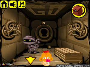 Игра Счастливая Обезьянка 260: Храм Золота (Monkey GO Happy Stage 260: Temple of Gold) — играть онлайн бесплатно (изображение №8)