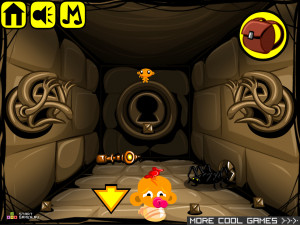 Игра Счастливая Обезьянка 260: Храм Золота (Monkey GO Happy Stage 260: Temple of Gold) — играть онлайн бесплатно (изображение №10)