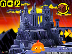 Игра Счастливая Обезьянка 263: Спасение Принцессы (Monkey GO Happy Stage 263: Save the Princess) — играть онлайн бесплатно (изображение №2)