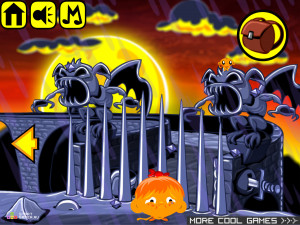 Игра Счастливая Обезьянка 263: Спасение Принцессы (Monkey GO Happy Stage 263: Save the Princess) — играть онлайн бесплатно (изображение №4)