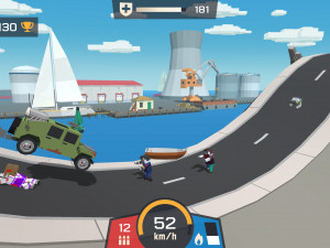 Игра Зомби Дерби: Блочные Дороги (Zombie Derby: Blocky Roads) — играть онлайн бесплатно (изображение №3)