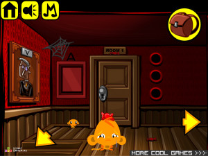 Игра Счастливая Обезьянка 266: Деньги Особняка (Monkey GO Happy Stage 266: Mansion Money) — играть онлайн бесплатно (изображение №4)