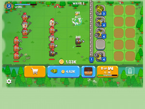 Игра Объединение Пушек: Куриная Оборона (Merge Cannon: Chicken Defense) — играть онлайн бесплатно (изображение №2)
