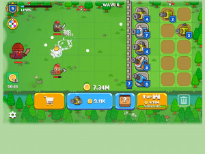 Игра Объединение Пушек: Куриная Оборона (Merge Cannon: Chicken Defense) — играть онлайн бесплатно (изображение №4)