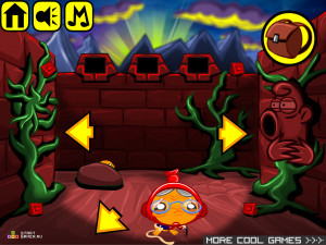 Игра Счастливая Обезьянка 272: Лабиринт (Monkey GO Happy Stage 272: Labyrinth) — играть онлайн бесплатно (изображение №3)