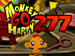 Игра Счастливая Обезьянка 277 (Monkey GO Happy Stage 277) — играть онлайн бесплатно (изображение №1)
