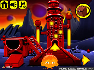 Игра Счастливая Обезьянка 278: Космическая Проблема (Monkey GO Happy Stage 278: Space Trouble) — играть онлайн бесплатно (изображение №2)