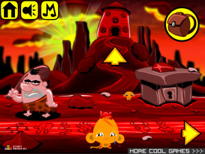 Игра Счастливая Обезьянка 281: Проблема Мамонта (Monkey GO Happy Stage 281: Mammoth Problem) — играть онлайн бесплатно (изображение №2)