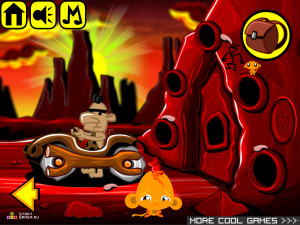 Игра Счастливая Обезьянка 281: Проблема Мамонта (Monkey GO Happy Stage 281: Mammoth Problem) — играть онлайн бесплатно (изображение №3)