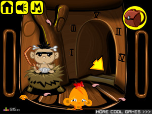 Игра Счастливая Обезьянка 281: Проблема Мамонта (Monkey GO Happy Stage 281: Mammoth Problem) — играть онлайн бесплатно (изображение №5)