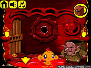 Игра Счастливая Обезьянка 284 (Monkey GO Happy Stage 284) — играть онлайн бесплатно (изображение №3)