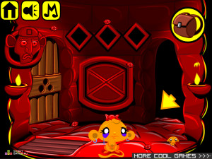 Игра Счастливая Обезьянка 284 (Monkey GO Happy Stage 284) — играть онлайн бесплатно (изображение №4)