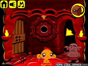 Игра Счастливая Обезьянка 284 (Monkey GO Happy Stage 284) — играть онлайн бесплатно (изображение №5)