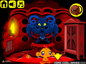 Игра Счастливая Обезьянка 284 (Monkey GO Happy Stage 284) — играть онлайн бесплатно (изображение №7)