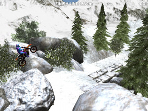 Игра Зимний Мототриал (Bike Trials Winter) — играть онлайн бесплатно (изображение №3)