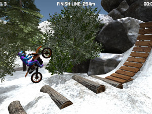 Игра Зимний Мототриал (Bike Trials Winter) — играть онлайн бесплатно (изображение №6)