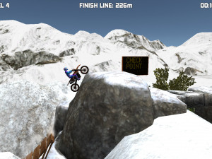 Игра Зимний Мототриал (Bike Trials Winter) — играть онлайн бесплатно (изображение №8)