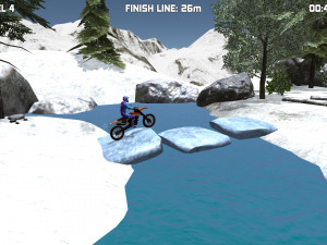 Игра Зимний Мототриал (Bike Trials Winter) — играть онлайн бесплатно (изображение №9)