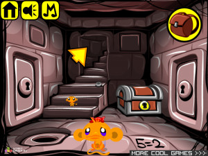 Игра Счастливая Обезьянка 287: Побег из Подземелья (Monkey GO Happy Stage 287: Dungeon Escape) — играть онлайн бесплатно (изображение №7)