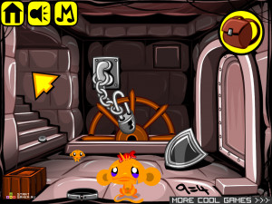 Игра Счастливая Обезьянка 287: Побег из Подземелья (Monkey GO Happy Stage 287: Dungeon Escape) — играть онлайн бесплатно (изображение №9)