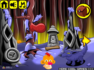 Игра Счастливая Обезьянка 290: Сага о Викинге (Monkey GO Happy Stage 290: Viking Saga) — играть онлайн бесплатно (изображение №4)