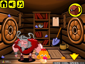 Игра Счастливая Обезьянка 290: Сага о Викинге (Monkey GO Happy Stage 290: Viking Saga) — играть онлайн бесплатно (изображение №5)