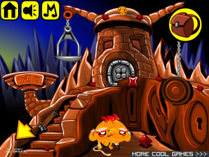 Игра Счастливая Обезьянка 293: Огненный Свет (Monkey GO Happy Stage 293: Fire Light) — играть онлайн бесплатно (изображение №6)