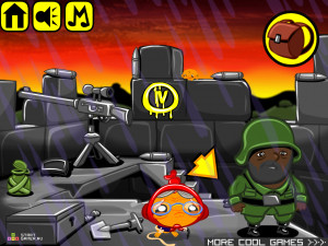 Игра Счастливая Обезьянка 296: Поле Боя (Monkey GO Happy Stage 296: Battlefield ) — играть онлайн бесплатно (изображение №7)