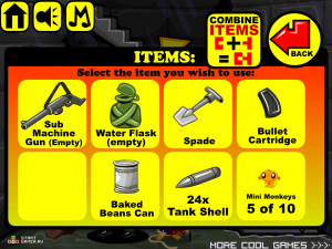 Игра Счастливая Обезьянка 296: Поле Боя (Monkey GO Happy Stage 296: Battlefield ) — играть онлайн бесплатно (изображение №9)