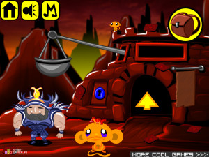 Игра Счастливая Обезьянка 299: Освобождение Духа  (Monkey GO Happy Stage 299: Release the Spirit) — играть онлайн бесплатно (изображение №2)