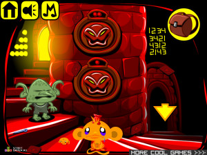 Игра Счастливая Обезьянка 299: Освобождение Духа  (Monkey GO Happy Stage 299: Release the Spirit) — играть онлайн бесплатно (изображение №4)