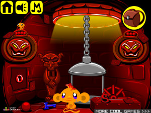 Игра Счастливая Обезьянка 299: Освобождение Духа  (Monkey GO Happy Stage 299: Release the Spirit) — играть онлайн бесплатно (изображение №7)