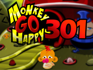 Игра Счастливая Обезьянка 301 (Monkey GO Happy Stage 301) — играть онлайн бесплатно (изображение №1)