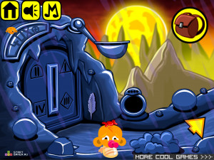 Игра Счастливая Обезьянка 302: Пробуди Гиганта (Monkey GO Happy Stage 302: Awaken the Giant) — играть онлайн бесплатно (изображение №3)