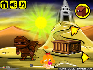 Игра Счастливая Обезьянка 305: Ремонт Робота (Monkey GO Happy Stage 305: Robot Repair) — играть онлайн бесплатно (изображение №2)