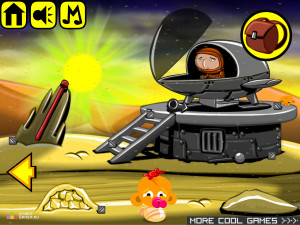 Игра Счастливая Обезьянка 305: Ремонт Робота (Monkey GO Happy Stage 305: Robot Repair) — играть онлайн бесплатно (изображение №3)