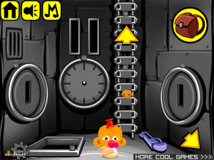 Игра Счастливая Обезьянка 305: Ремонт Робота (Monkey GO Happy Stage 305: Robot Repair) — играть онлайн бесплатно (изображение №4)