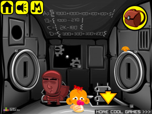 Игра Счастливая Обезьянка 305: Ремонт Робота (Monkey GO Happy Stage 305: Robot Repair) — играть онлайн бесплатно (изображение №5)