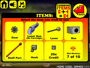 Игра Счастливая Обезьянка 305: Ремонт Робота (Monkey GO Happy Stage 305: Robot Repair) — играть онлайн бесплатно (изображение №6)