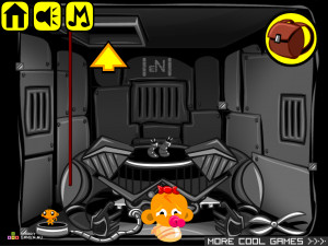 Игра Счастливая Обезьянка 305: Ремонт Робота (Monkey GO Happy Stage 305: Robot Repair) — играть онлайн бесплатно (изображение №7)