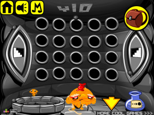 Игра Счастливая Обезьянка 308: Рот Монстра (Monkey GO Happy Stage 308: Monster Mouth) — играть онлайн бесплатно (изображение №3)