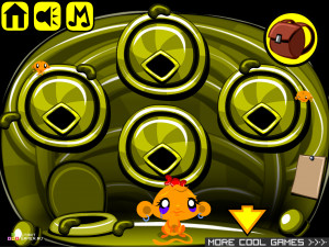 Игра Счастливая Обезьянка 309 (Monkey GO Happy Stage 309) — играть онлайн бесплатно (изображение №3)