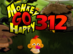 Игра Счастливая Обезьянка 312 (Monkey GO Happy Stage 312) — играть онлайн бесплатно (изображение №1)