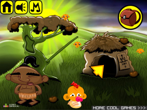 Игра Счастливая Обезьянка 312 (Monkey GO Happy Stage 312) — играть онлайн бесплатно (изображение №2)