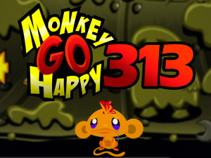 Игра Счастливая Обезьянка 313 (Monkey GO Happy Stage 313) — играть онлайн бесплатно (изображение №1)