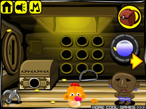 Игра Счастливая Обезьянка 314: Акула Пирата (Monkey GO Happy Stage 314: Pirate Shark) — играть онлайн бесплатно (изображение №5)